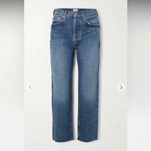 Citizens of Humanity Florence Cropped Distressed Straight-leg Jeans